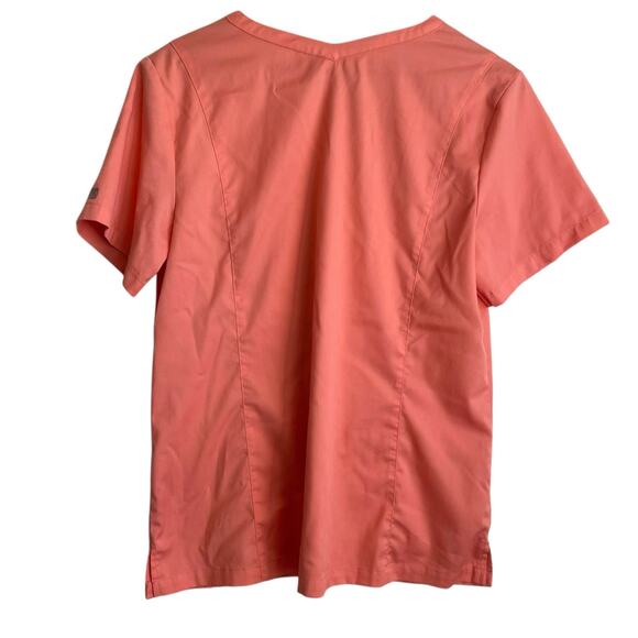 Matrix by Maevn Scrubs Women Top L Orange Medical Uniform Nurse Workwear Dental - Picture 3 of 10